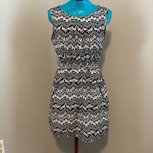 Speed Control Boho Floral Sleeveless Mini Womens Dress Size M